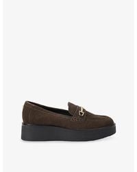 Carvela Kurt Geiger - Vista Horsebit Suede Loafers - Lyst