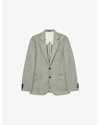 Reiss - Stack Single-Breasted Wool-Blend Blazer - Lyst