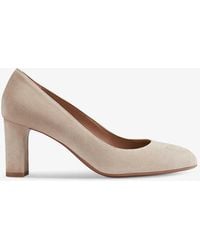 LK Bennett - Winola Block-heel Suede Court Shoes - Lyst