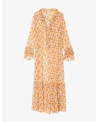 Zadig & Voltaire - Ralicel Floral-Print Woven Maxi Dress - Lyst