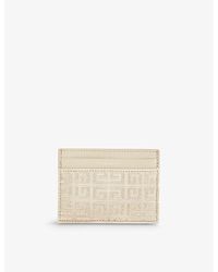 Givenchy - 4g-logo Cotton-canvas Card Holder - Lyst
