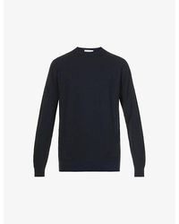 John Smedley - Crewneck Wool Sweatshirt X - Lyst