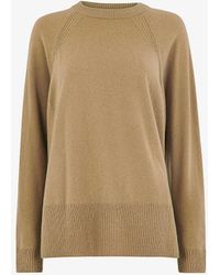 Whistles - Round-neck Relaxed-fit Cashmere Jumper - Lyst