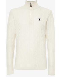 Polo Ralph Lauren - Logo-embroidered Wool And Cashmere-blend Jumper - Lyst