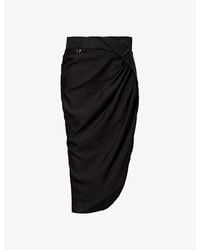Jacquemus - Saudade Asymmetric Woven Mini Skirt - Lyst