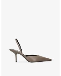 Victoria Beckham - Sloan 75 Leather Slingback Pumps - Lyst