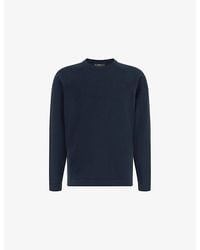 BOGGI - Crewneck Long-Sleeve Cotton And Silk-Blend Jumper - Lyst