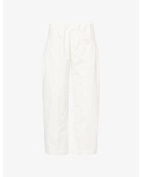 Deiji Studios - Barrel-Leg Zip-Pocket Cotton Trousers - Lyst