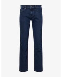 PAIGE - Normandie Straight-Leg Denim Jeans - Lyst