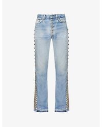 GALLERY DEPT. - La Flare Stud-embellished Flared-leg Regular-fit Jeans - Lyst