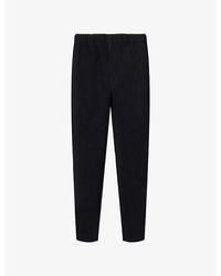 Homme Plissé Issey Miyake - Basics Straight-Leg Pleats Knitted Trousers - Lyst