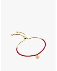 Monica Vinader - Linear Friendship 18Ct-Plated Vermeil Sterling Bracelet - Lyst
