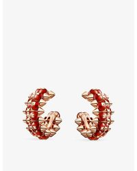 Cartier - Clash De 18Ct Rose- And Agate Hoop Earrings - Lyst