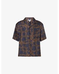 Loewe - X Paula's Ibiza Short-Sleeve Silk Shirt - Lyst