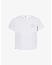 BO+TEE - Country Club Cropped Cotton-Jersey T-Shirt - Lyst