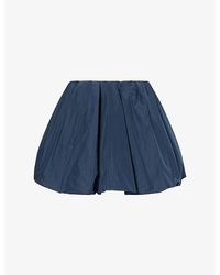 Issey Miyake - Correlation Woven Balloon Mini Skirt - Lyst