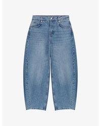 Maje - Balloon-Leg High-Rise Denim Jeans - Lyst