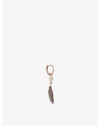 Kismet by Milka - Dart 0.04Ct Diamond Drop Huggie - Lyst