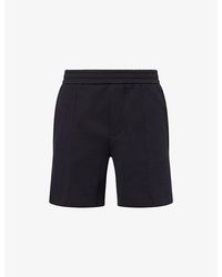 Emporio Armani - Eagle-Patch Double-Jersey Cotton-Blend Bermuda Shorts - Lyst