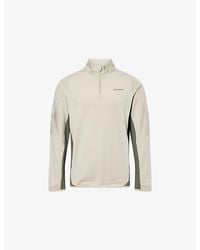 Manors - Quarter-Zip Mid-Layer Stretch-Jersey Top - Lyst