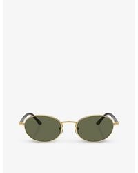 Persol - Po1018s Ida Round-frame Metal Sunglasses - Lyst