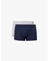 Hanro - Pack Of Two Logo-Embellished Stretch-Cotton Trunks - Lyst