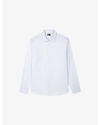 The Kooples - Long-Sleeved Slim-Fit Cotton Shirt - Lyst