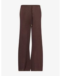 Cheap Monday - Belize Open-Knit Cotton-Blend Trousers - Lyst