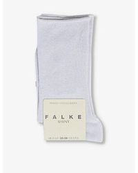 FALKE - Shiny-Finish Mid-Calf Knitted Socks - Lyst
