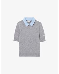 Claudie Pierlot - Layered Short-Sleeve Wool Jumper - Lyst
