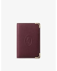 Cartier - Must De 4Cc Leather Card Holder - Lyst