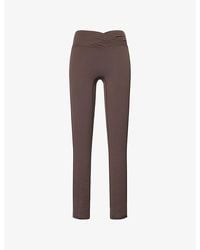 The Couture Club - Sculpting Crossover-Waistband Workout Leggings - Lyst