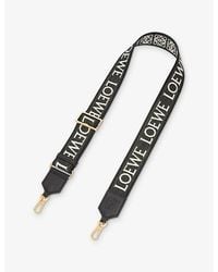 Loewe - Anagram Loop Cotton And Leather Bag Strap - Lyst