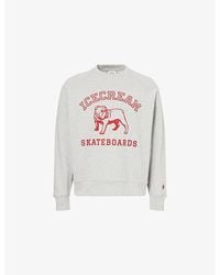 ICECREAM - Bulldog Crewneck Cotton-Jersey Sweatshirt - Lyst