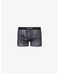 Tom Ford - Cheetah-Print Stretch-Cotton Boxer Briefs - Lyst