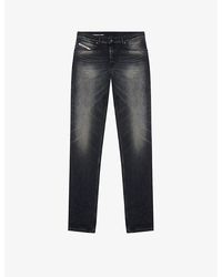 DIESEL - 03 D-finitive Brand-patch Regular-fit Stretch-denim Jeans - Lyst