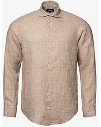 Eton - Slim-fit Linen-twill Shirt - Lyst