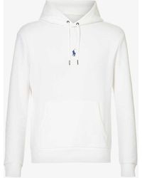 Polo Ralph Lauren - Logo-embroidered Cotton And Recycled-polyester Hoody X - Lyst