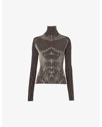 Jean Paul Gaultier - Trompe L'oeil Slim-fit Wool Knitted Top - Lyst