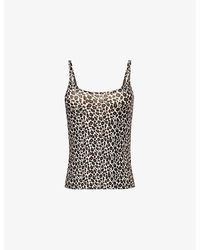 Chantelle - Soft Stretch Leopard-print Stretch-woven Top - Lyst