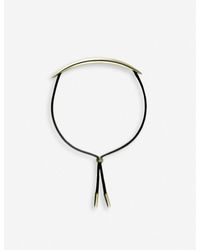 Shaun Leane - Quill Gold-plated Vermeil Silver And Leather Bracelet - Lyst