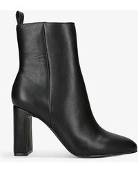Steve Madden - Adelisa Pull-tab Faux-leather Heeled Ankle Boots - Lyst
