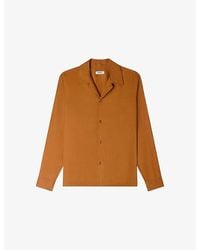 Sandro - Spread-Collar Woven Shirt - Lyst