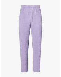 Homme Plissé Issey Miyake - July Pleated Knitted Trousers - Lyst