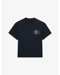 Reiss - Clement Branded-Print Cotton-Jersey T-Shirt - Lyst
