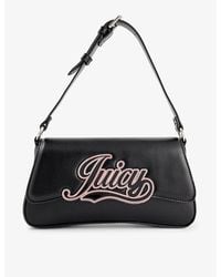 Juicy Couture - Branded-plaque Faux-leather Shoulder Bag - Lyst