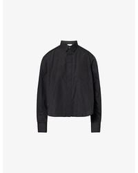 Sacai - Cotton Poplin X Nylon Twill Shirt - Lyst