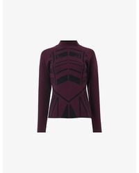 eem - Geometric Slim-Fit Knitted Top - Lyst