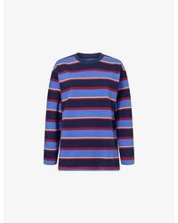 Damson Madder - Ali Long-Sleeve Cotton-Jersey T-Shirt - Lyst