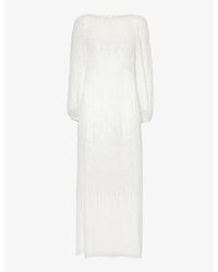 RIXO London - Coco Sequin-embellished Woven Maxi Dress - Lyst